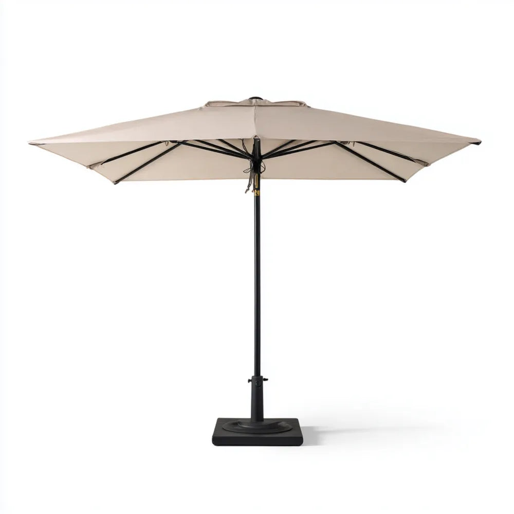 Outdoor Umbrella 300x300x250cm Polyester - Beige - Crank Handle